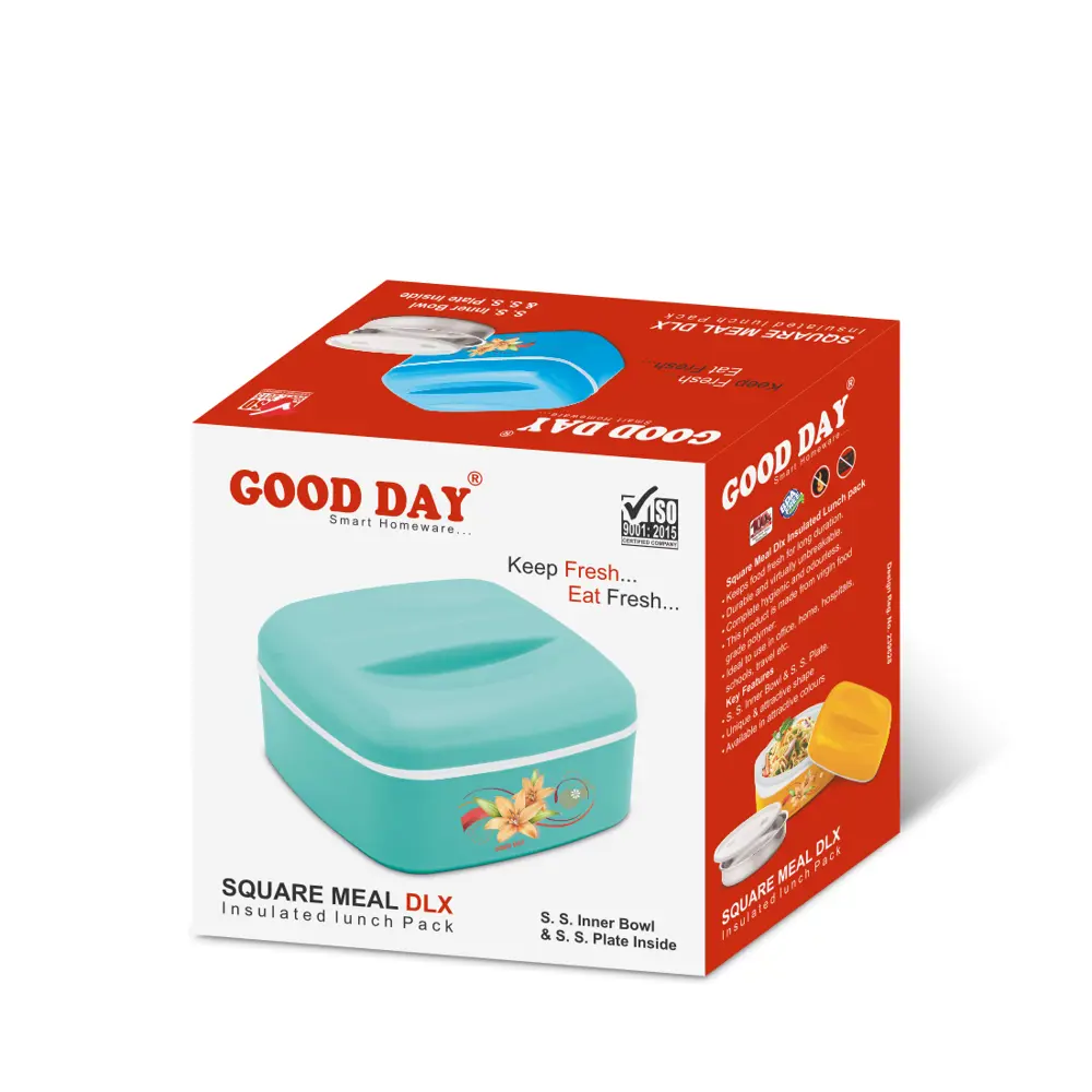 Фото 2 Good Day Термо Ланч-бокс Square Meal Dlx 750 мл Green Фото 2 Good Day Термо Ланч-бокс Square Meal Dlx 750 мл Green