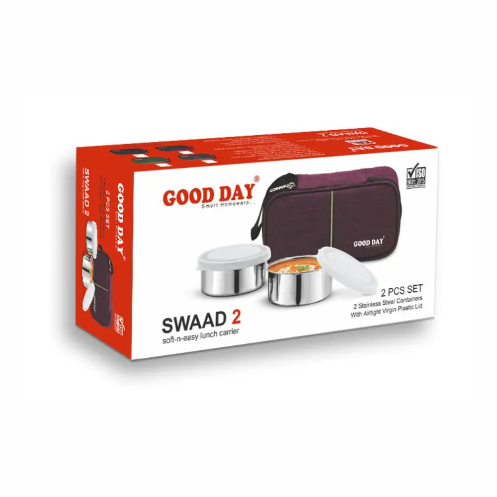 Фото 2 Good Day Набор ланч-боксов Swaad 2 2 шт х 240 мл Blue Фото 2 Good Day Набор ланч-боксов Swaad 2 2 шт х 240 мл Blue