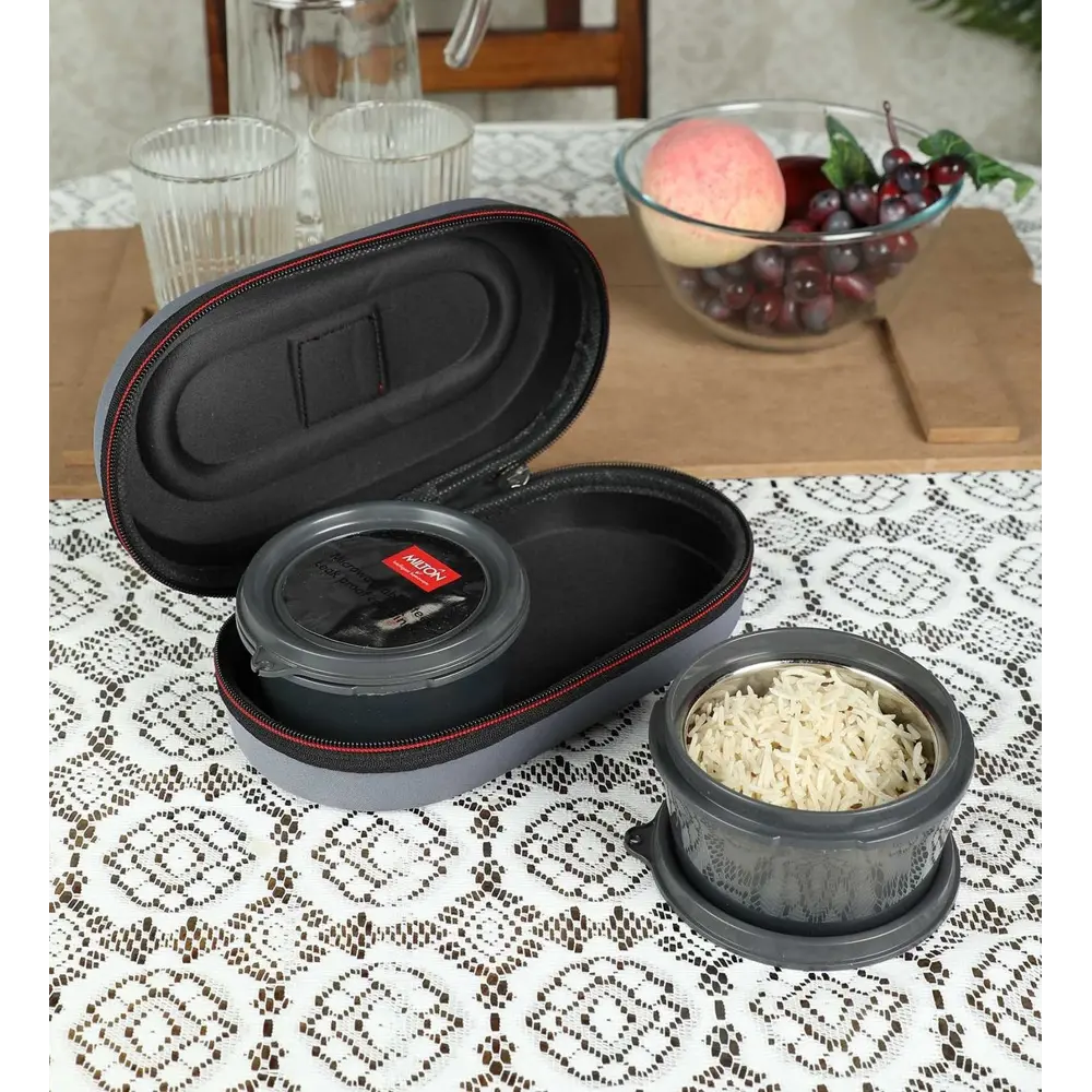 Фото 2 Milton Набор 2-х Термо ланч-боксов NUTRI LUNCH 0.32 л Grey