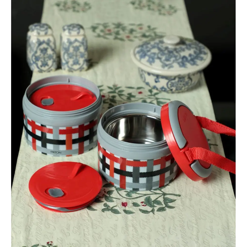 Фото 2 Milton Термо ланч-бокс Microwow Tiffin Pro 1 0.24 л Red Фото 2 Milton Термо ланч-бокс Microwow Tiffin Pro 1 0.24 л Red