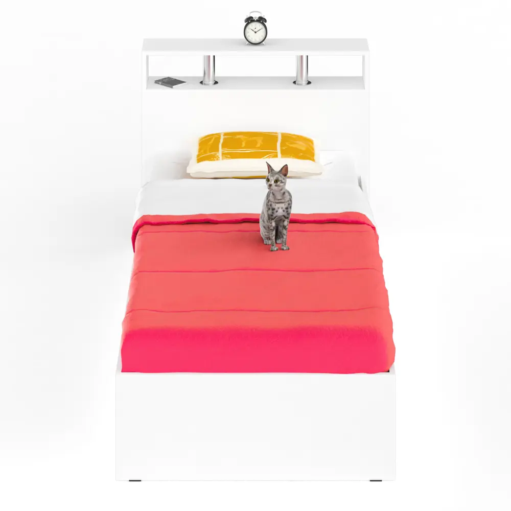 Фото 2 Кровать Свк Камелия 200x90 см цвет белый 1022162K Фото 2 Кровать Свк Камелия 200x90 см цвет белый 1022162K