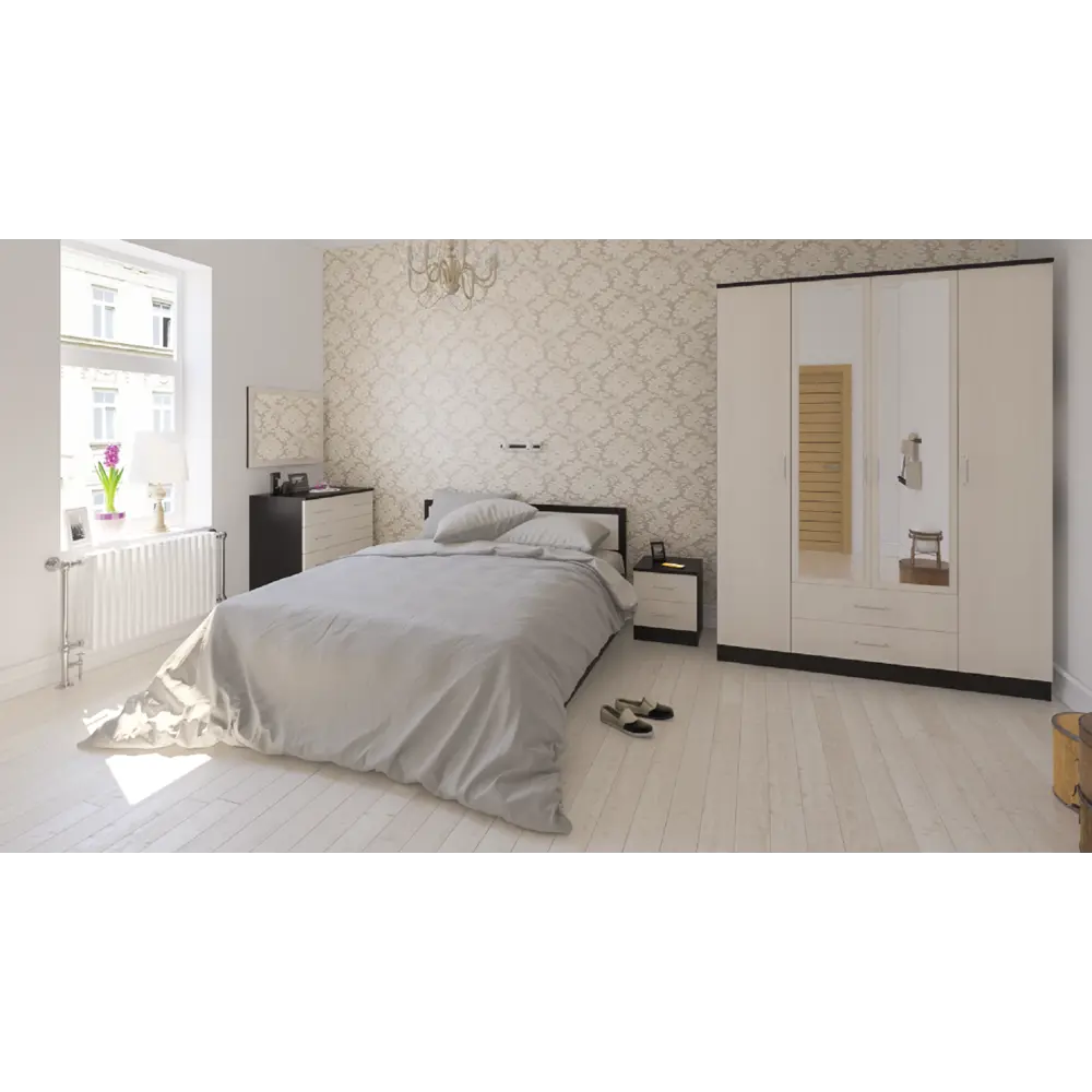 Фото 4 Кровать Свк Фиеста 200x160 см цвет коричневый Фото 4 Кровать Свк Фиеста 200x160 см цвет коричневый