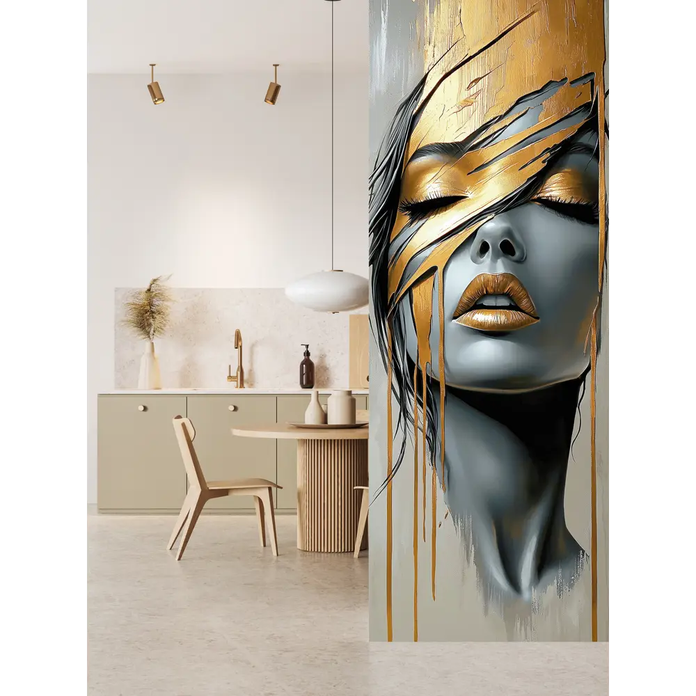 Фото Фотообои Postermarket Девушка в золоте WM-708V1/100*270 4630124117252 270x100 см