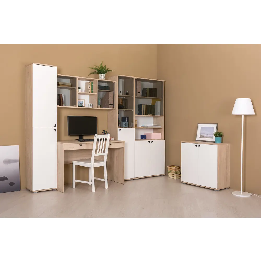 Фото 7 Полка настенная Mobi Бостон 10.51 115x29 см ЛДСП цвет дуб эндгрейн