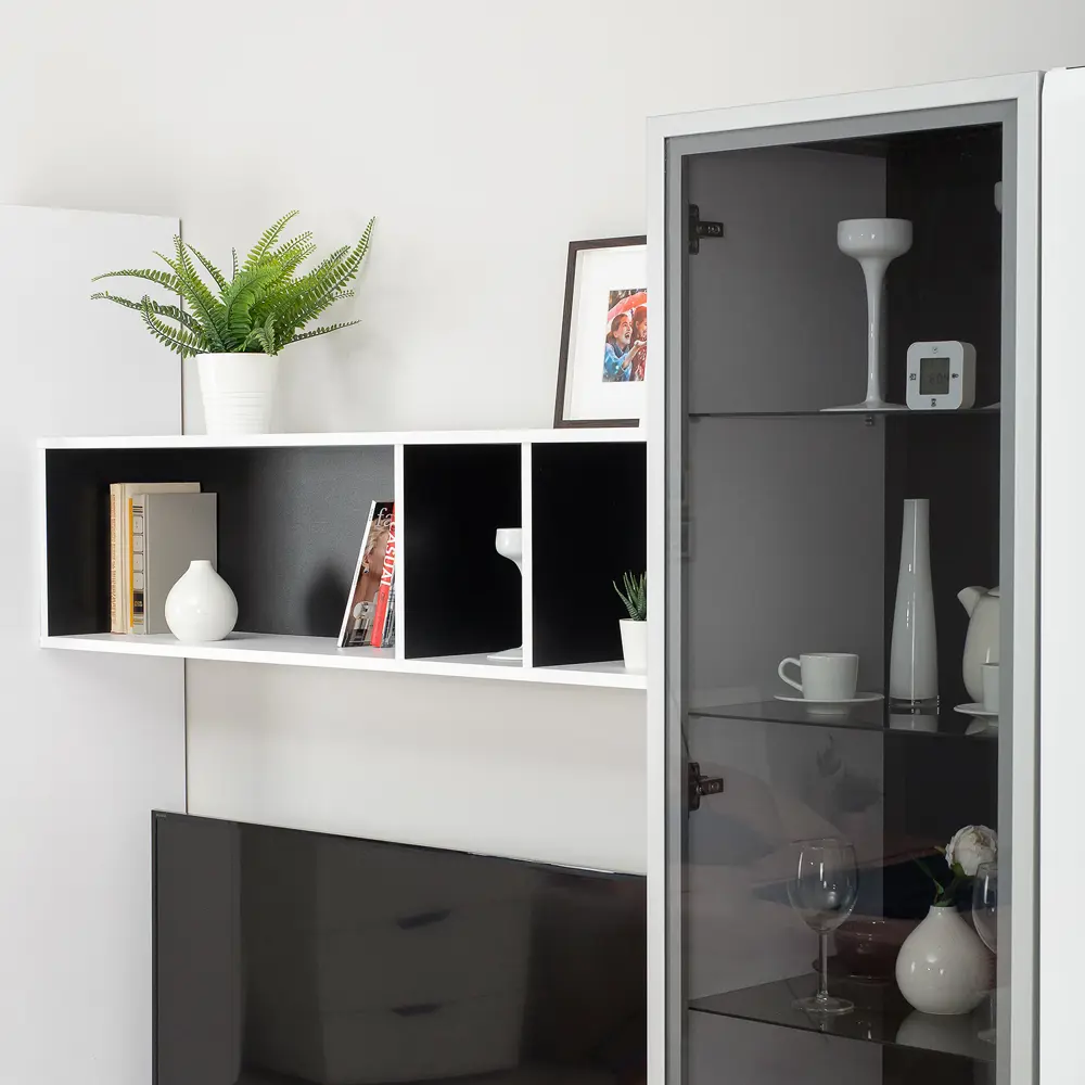 Фото 8 Полка настенная Mobi Сидней 15.57 130x27 см ЛДСП цвет бело-черный Фото 8 Полка настенная Mobi Сидней 15.57 130x27 см ЛДСП цвет бело-черный