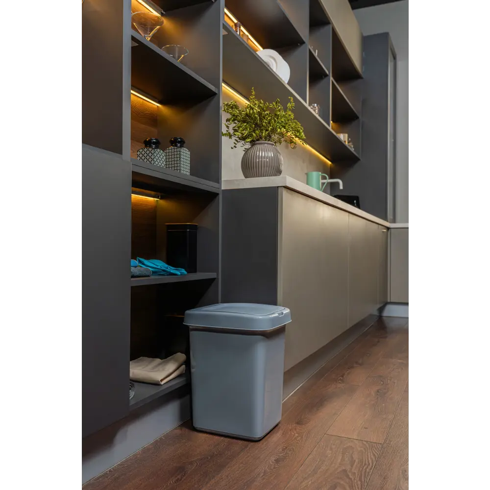 Фото 4 Контейнер для мусора Spin&Clean Step 25 л пластик цвет серый Фото 4 Контейнер для мусора Spin&Clean Step 25 л пластик цвет серый