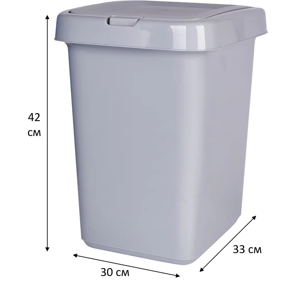Фото 5 Контейнер для мусора Spin&Clean Step 25 л пластик цвет серый Фото 5 Контейнер для мусора Spin&Clean Step 25 л пластик цвет серый