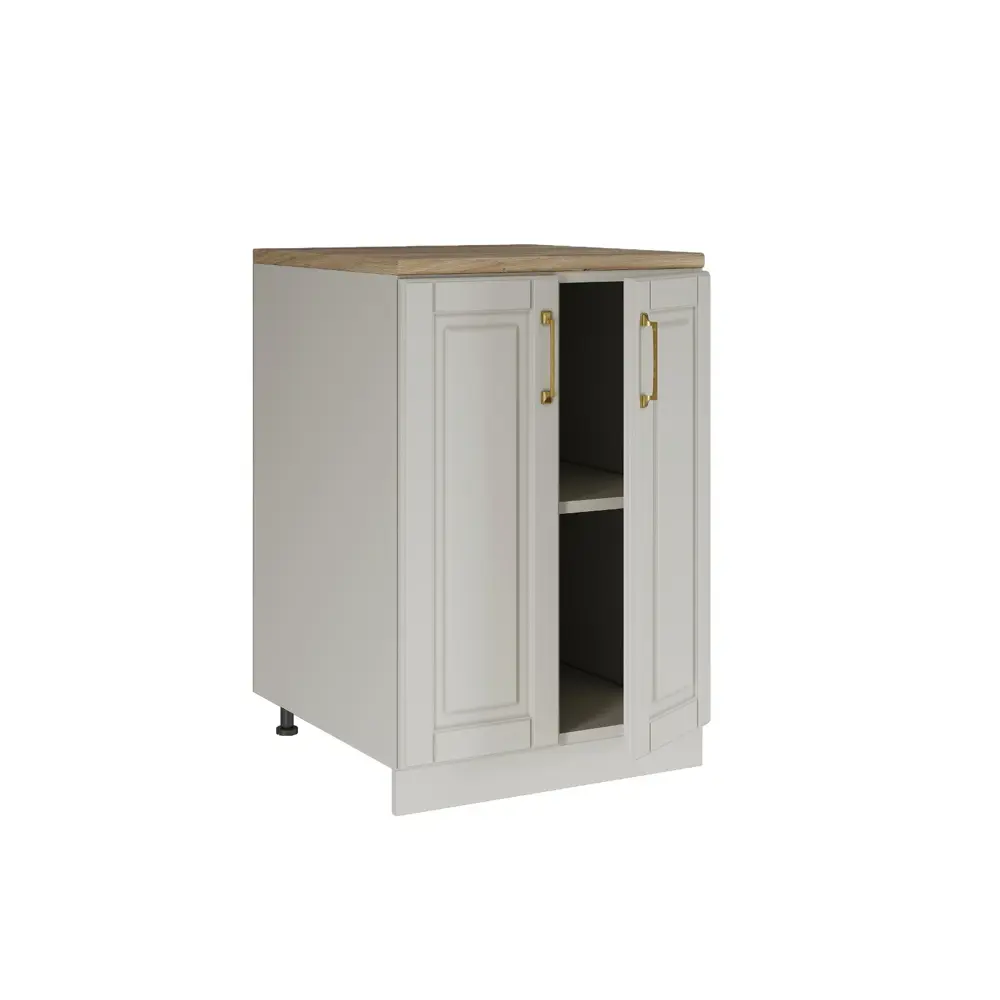 Фото 4 Кухонный шкаф напольный Лача 60x85x60 см МДФ цвет ванильный Фото 4 Кухонный шкаф напольный Лача 60x85x60 см МДФ цвет ванильный