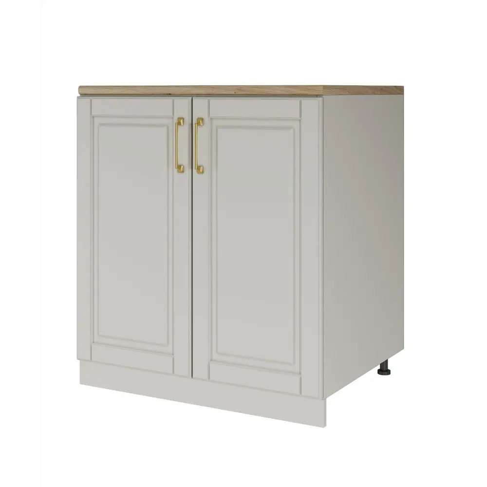 Фото 3 Кухонный шкаф напольный Лача 80x85x60 см МДФ цвет ванильный Фото 3 Кухонный шкаф напольный Лача 80x85x60 см МДФ цвет ванильный