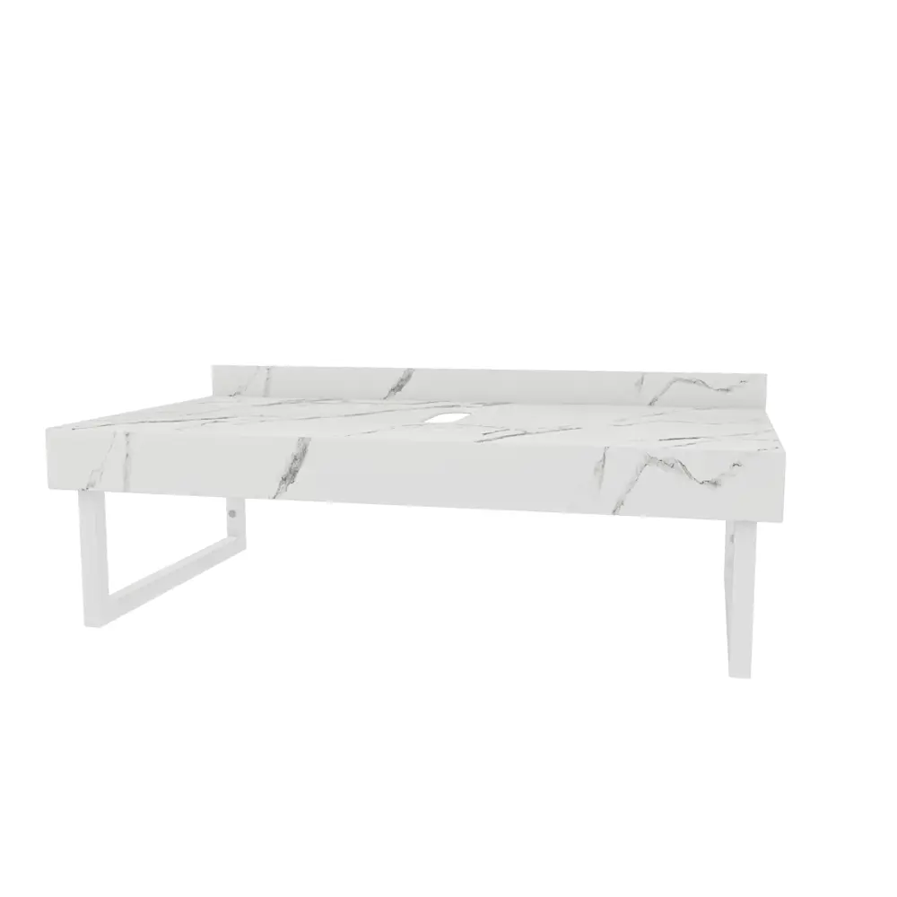 Фото 6 Столешница в ванную Teymi F15369 90x50см Керамогранит цвет белый