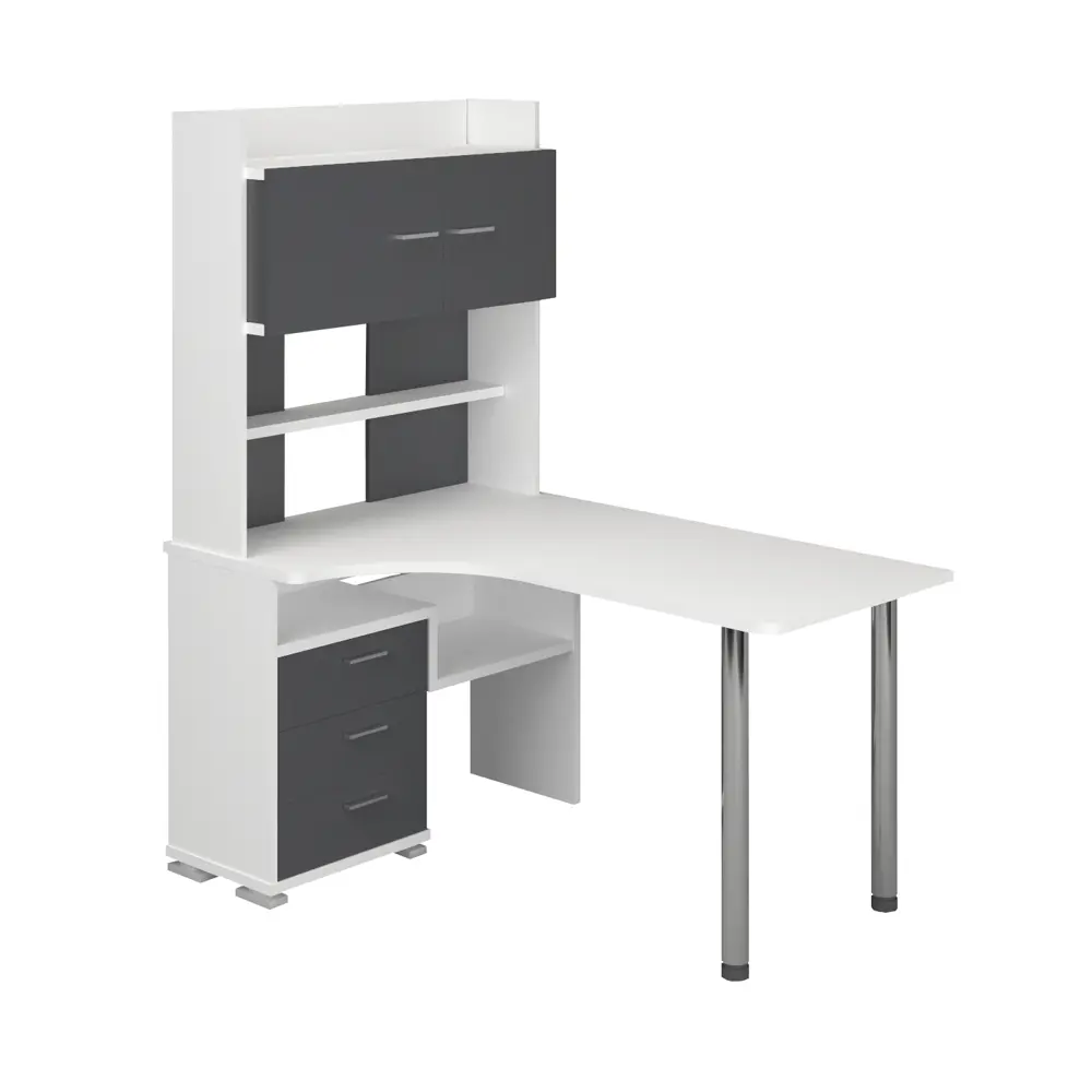 Фото 2 Стол Мэрдэс Ср 101x175x150 см ЛДСП цвет белый/графит СР-133-150 БЕГ-ЛЕВ Фото 2 Стол Мэрдэс Ср 101x175x150 см ЛДСП цвет белый/графит СР-133-150 БЕГ-ЛЕВ