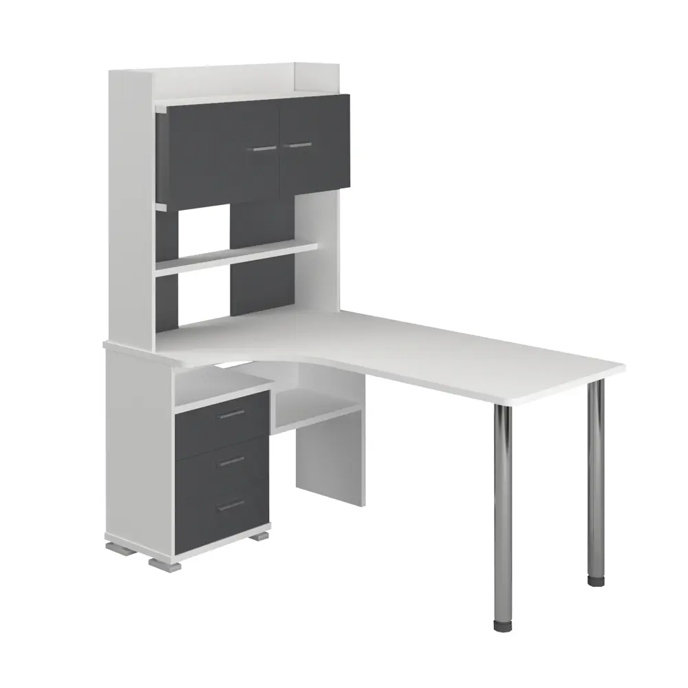 Фото 2 Стол Мэрдэс Ср 101x175x160 см ЛДСП цвет белый/графит СР-133-160 БЕГ-ЛЕВ Фото 2 Стол Мэрдэс Ср 101x175x160 см ЛДСП цвет белый/графит СР-133-160 БЕГ-ЛЕВ