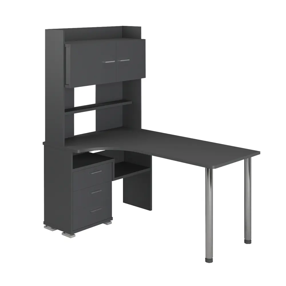 Фото Стол Мэрдэс Ср 101x175x160 см ЛДСП цвет графит СР-133-160 Г-ЛЕВ Фото Стол Мэрдэс Ср 101x175x160 см ЛДСП цвет графит СР-133-160 Г-ЛЕВ