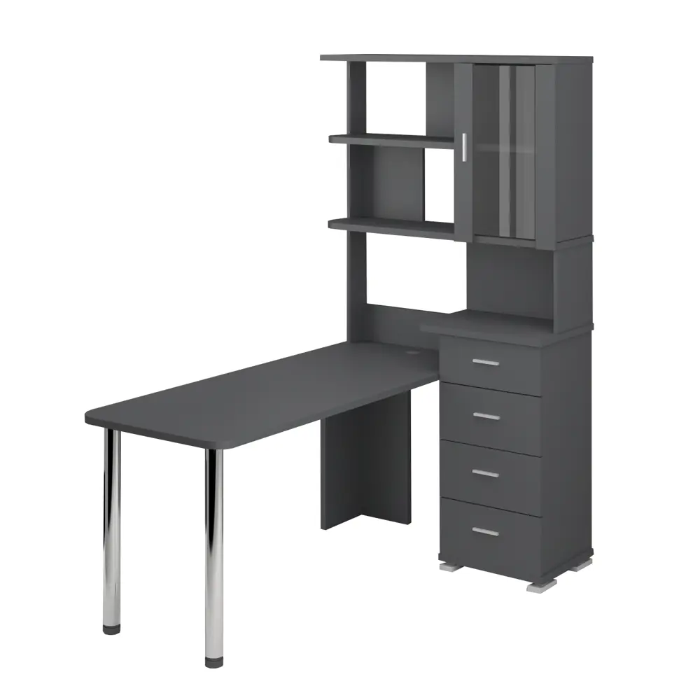 Фото 2 Стол Мэрдэс Ср 110x193x170 см ЛДСП цвет графит СР-220/170 Г