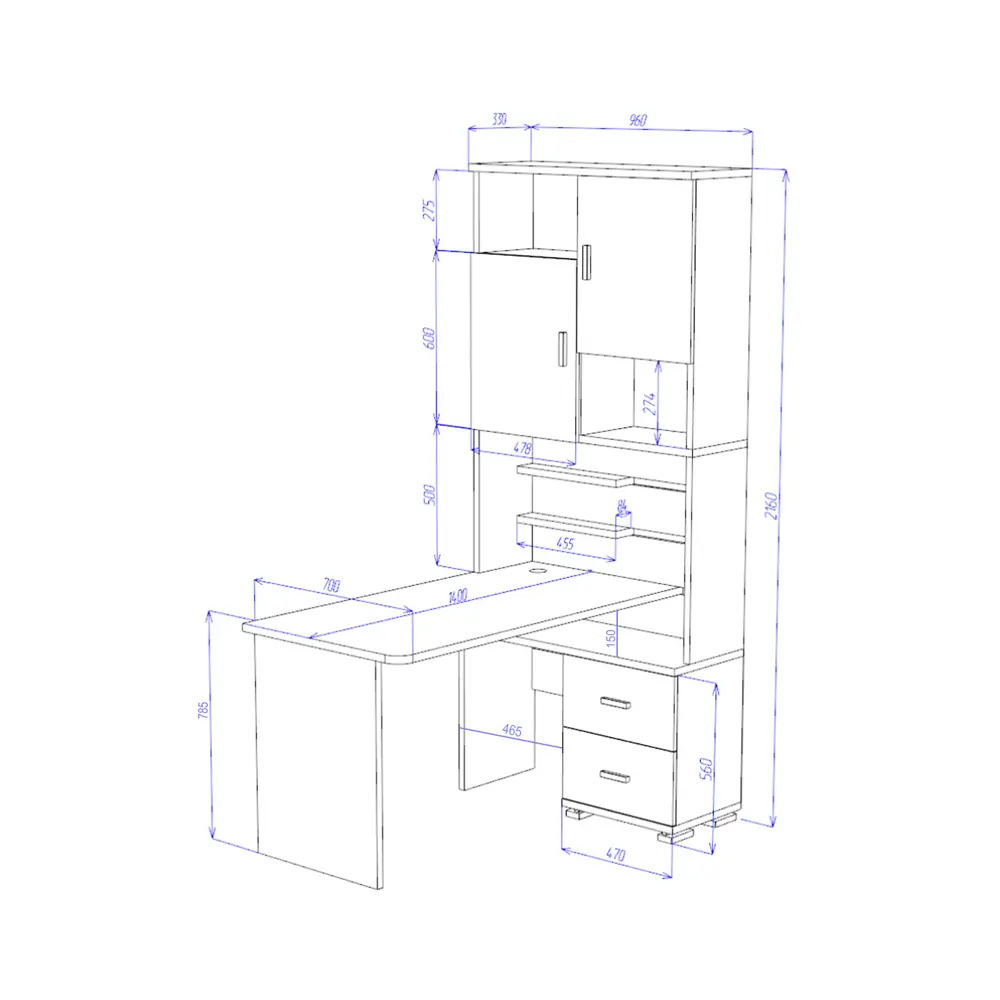 Фото 4 Стол Мэрдэс Ср 960x216x140 см ЛДСП цвет графит СР-720/140 Г-ЛЕВ Фото 4 Стол Мэрдэс Ср 960x216x140 см ЛДСП цвет графит СР-720/140 Г-ЛЕВ