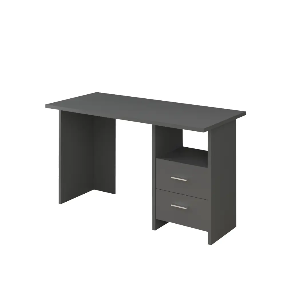 Фото 2 Стол Мэрдэс Скл-прям 130x77x60 см ЛДСП цвет графит СКЛ-Прям130 Г Фото 2 Стол Мэрдэс Скл-прям 130x77x60 см ЛДСП цвет графит СКЛ-Прям130 Г