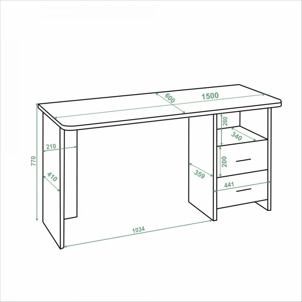 Фото 4 Стол Мэрдэс Скл-прям 150x77x60 см ЛДСП цвет графит СКЛ-Прям150Р Г Фото 4 Стол Мэрдэс Скл-прям 150x77x60 см ЛДСП цвет графит СКЛ-Прям150Р Г