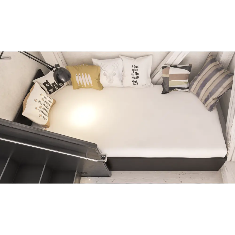 Фото 3 Кровать Свк Стандарт 200x90 см цвет черный Фото 3 Кровать Свк Стандарт 200x90 см цвет черный