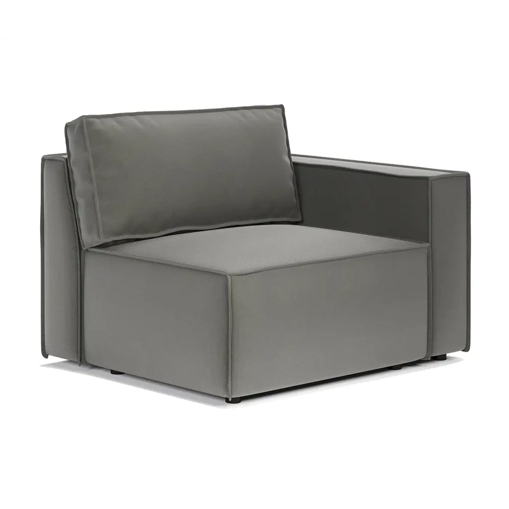 Фото 8 Диван модульный Шарм-дизайн 34062028817 327x70x95 см велюр цвет серый Фото 8 Диван модульный Шарм-дизайн 34062028817 327x70x95 см велюр цвет серый