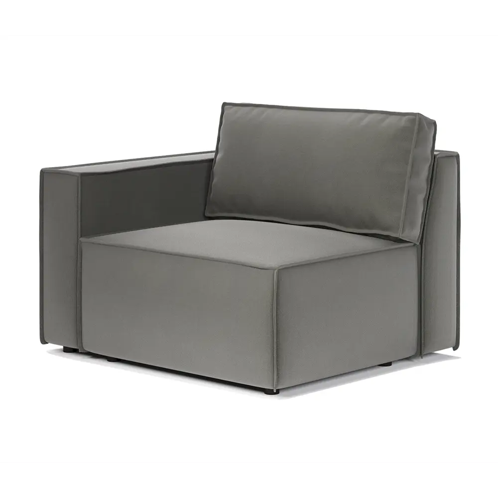 Фото 5 Диван модульный Шарм-дизайн 34062028817 327x70x95 см велюр цвет серый Фото 5 Диван модульный Шарм-дизайн 34062028817 327x70x95 см велюр цвет серый