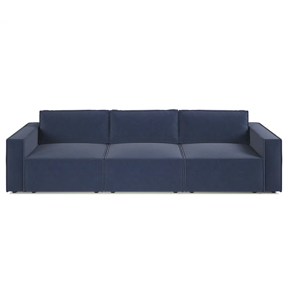 Фото 2 Диван модульный Шарм-дизайн 34062028832 327x70x95 см велюр цвет синий Фото 2 Диван модульный Шарм-дизайн 34062028832 327x70x95 см велюр цвет синий