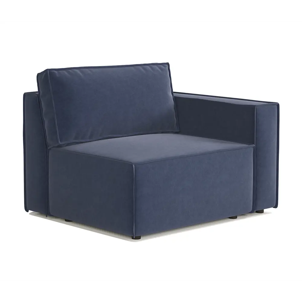 Фото 8 Диван модульный Шарм-дизайн 34062028832 327x70x95 см велюр цвет синий Фото 8 Диван модульный Шарм-дизайн 34062028832 327x70x95 см велюр цвет синий