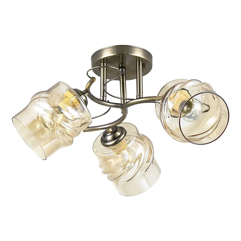 Фото Люстра потолочная Экономсвет Classic 12151/3ab amb 3 лампы 7 м² цвет бронза Фото Люстра потолочная Экономсвет Classic 12151/3ab amb 3 лампы 7 м² цвет бронза