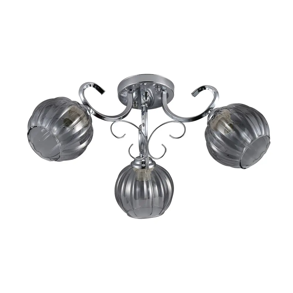 Фото Люстра потолочная Экономсвет Modern 12187/3cr sm 3 лампы 7 м² цвет хром