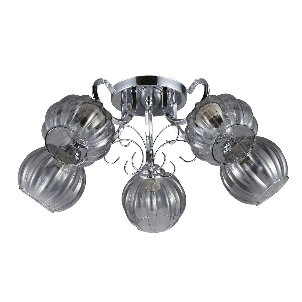 Фото Люстра потолочная Экономсвет Modern 12187/5cr sm 5 ламп 11 м² цвет хром Фото Люстра потолочная Экономсвет Modern 12187/5cr sm 5 ламп 11 м² цвет хром