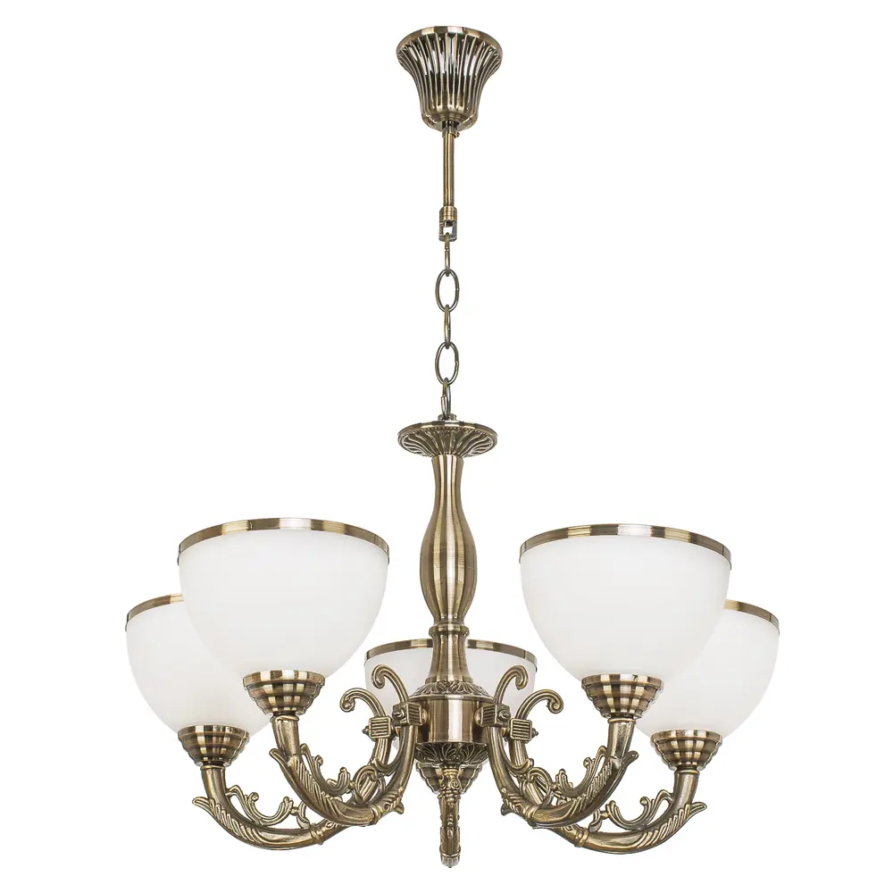 Фото Люстра подвесная Экономсвет Classic 72702/5ab wt 5 ламп 11 м² цвет бронза Фото Люстра подвесная Экономсвет Classic 72702/5ab wt 5 ламп 11 м² цвет бронза