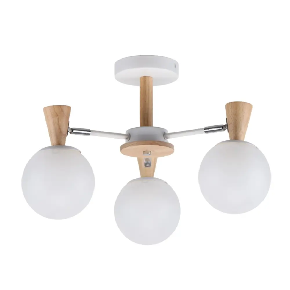 Фото Люстра потолочная Экономсвет Classic 10047/3wt+wd+cr wt 3 лампы 7 м² цвет хром