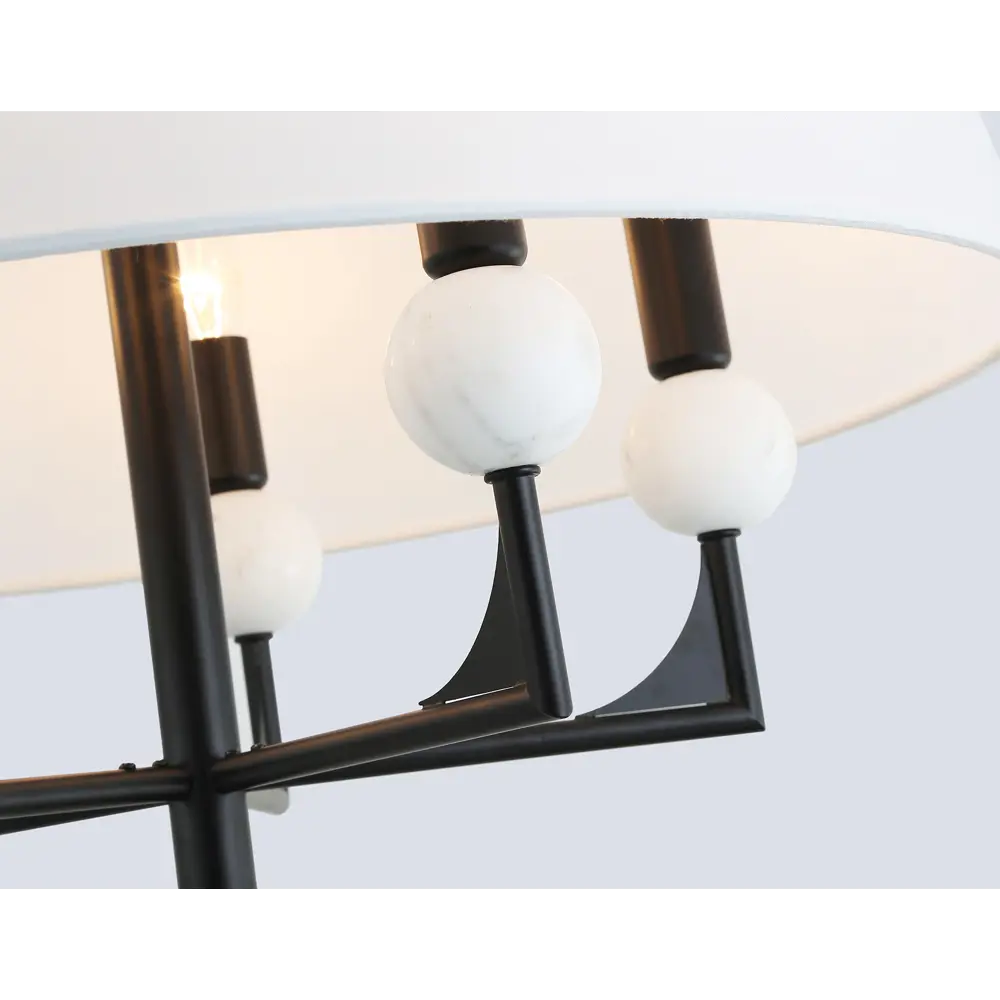 Фото 4 Люстра на штанге Ambrella light High light Lh75150* 5 ламп 23 м² цвет белый/черный Фото 4 Люстра на штанге Ambrella light High light Lh75150* 5 ламп 23 м² цвет белый/черный