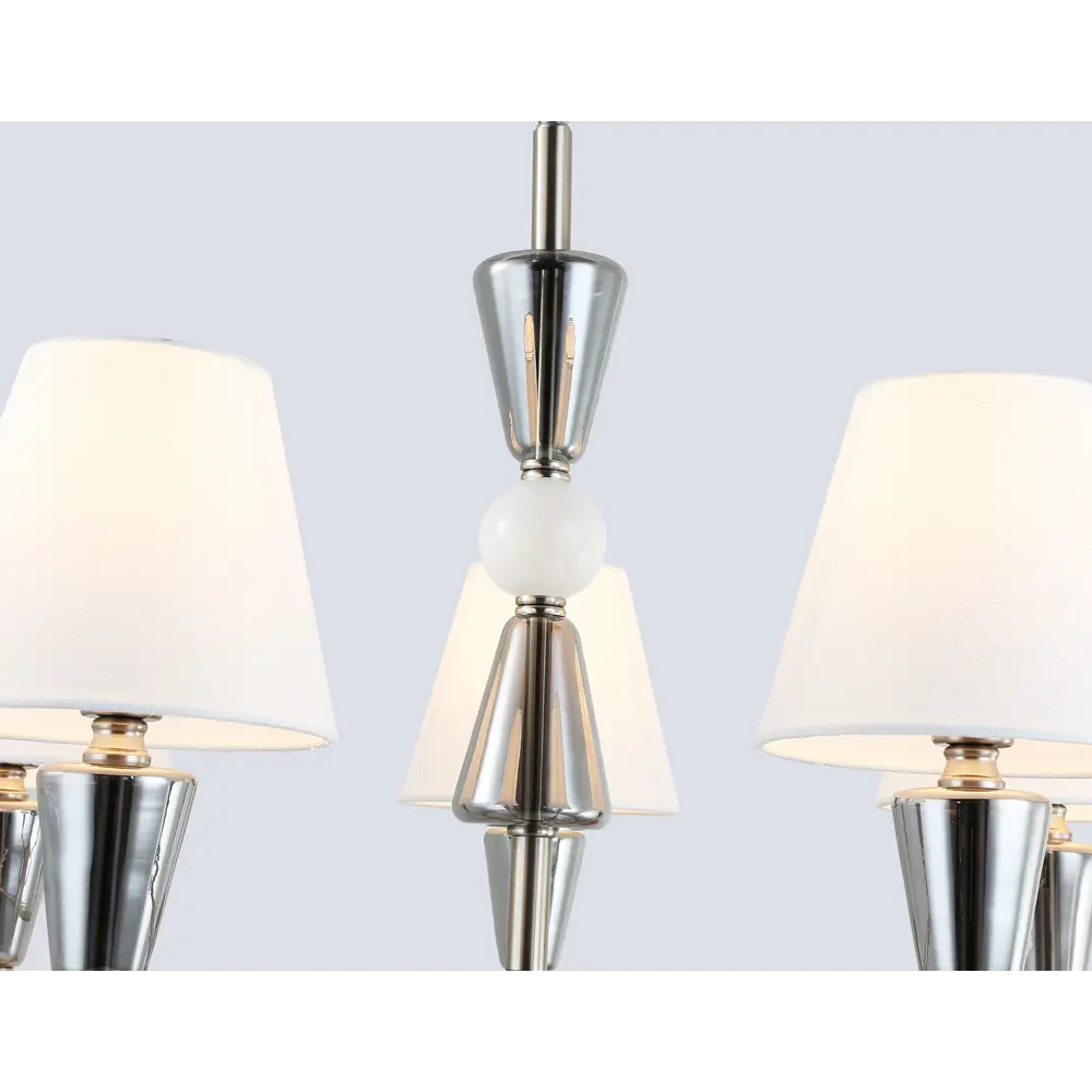 Фото 5 Люстра подвесная Ambrella light High light Lh75253* 5 ламп 23 м² цвет белый/никель Фото 5 Люстра подвесная Ambrella light High light Lh75253* 5 ламп 23 м² цвет белый/никель