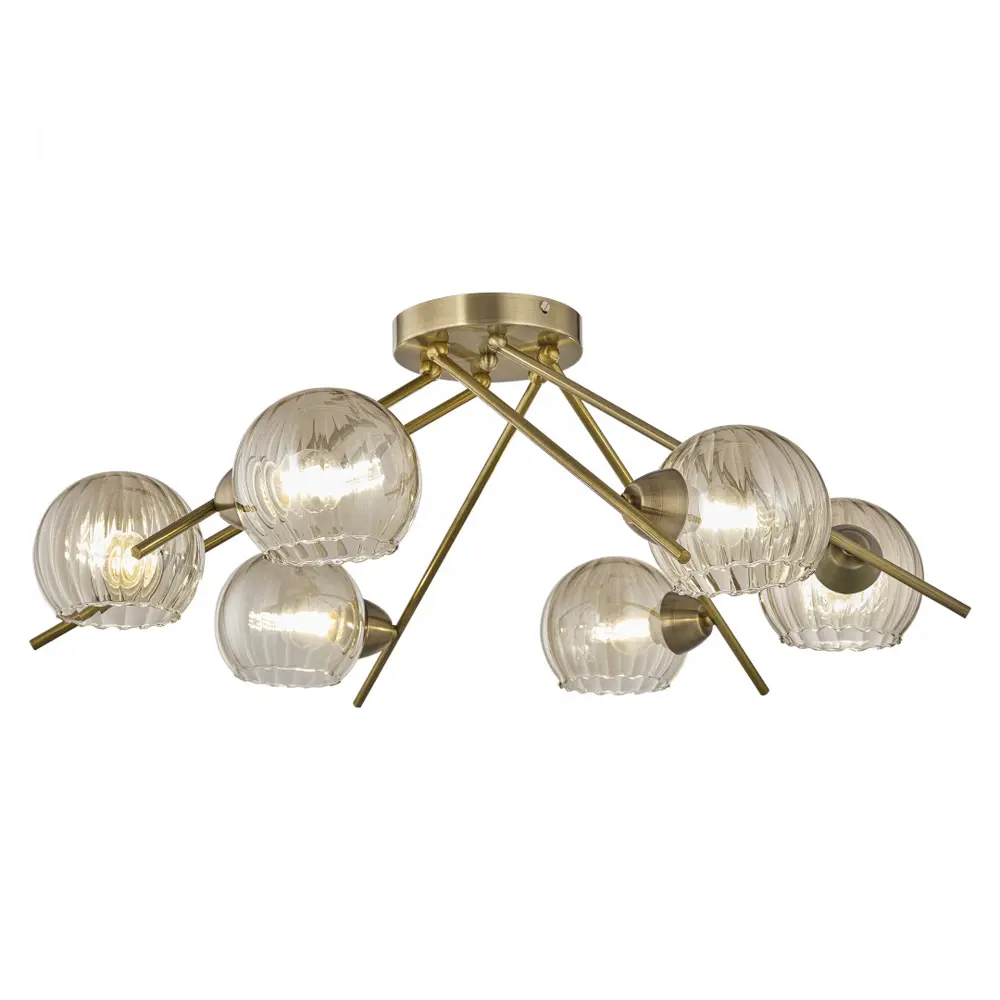 Фото Люстра потолочная Arte milano Amalfi-322307/6 ab 6 ламп 12 м² цвет бронза Фото Люстра потолочная Arte milano Amalfi-322307/6 ab 6 ламп 12 м² цвет бронза