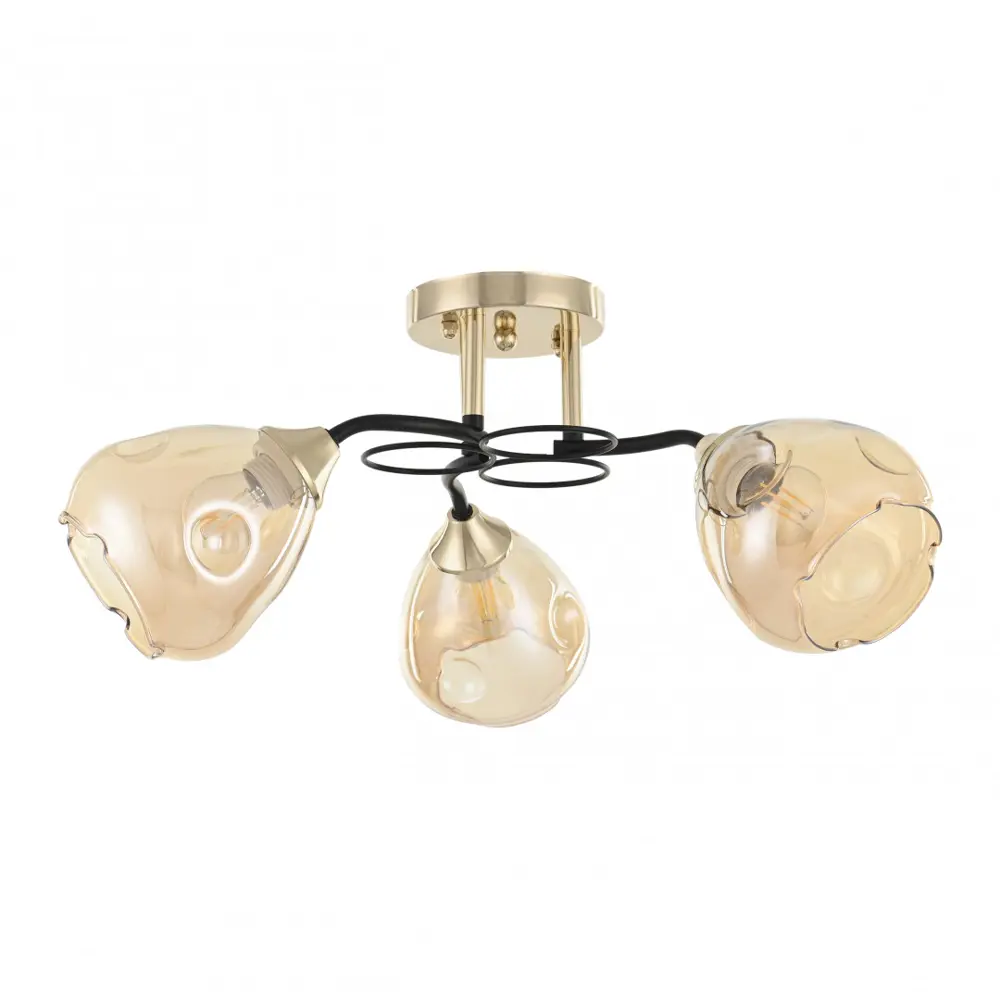 Фото Люстра потолочная Arte milano Amalfi-324106/3 fg+bk 3 лампы 6 м² цвет золото Фото Люстра потолочная Arte milano Amalfi-324106/3 fg+bk 3 лампы 6 м² цвет золото