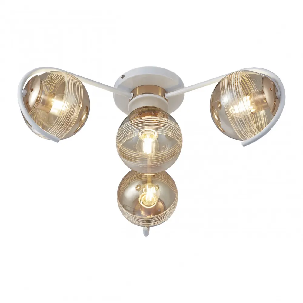 Фото Люстра потолочная Arte milano Amalfi-326208/3+1 wh+fg 4 лампы 8 м² цвет золото Фото Люстра потолочная Arte milano Amalfi-326208/3+1 wh+fg 4 лампы 8 м² цвет золото