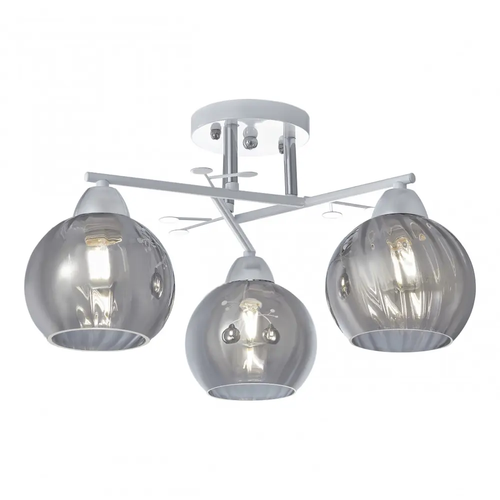 Фото Люстра потолочная Arte milano Amalfi-326508/3 wh+cr 3 лампы 6 м² цвет белый Фото Люстра потолочная Arte milano Amalfi-326508/3 wh+cr 3 лампы 6 м² цвет белый