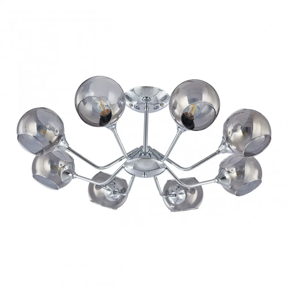 Фото Люстра на штанге Arte milano Napoli 330334/8 cr 8 ламп 16 м² цвет хром
