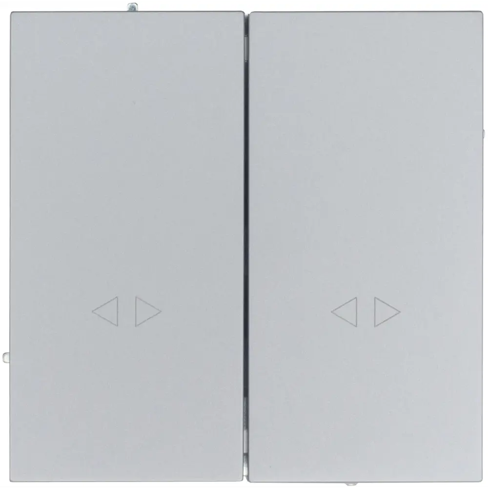 Фото Выключатель встраиваемый Lezard Zima 2 клавиши цвет серый матовый