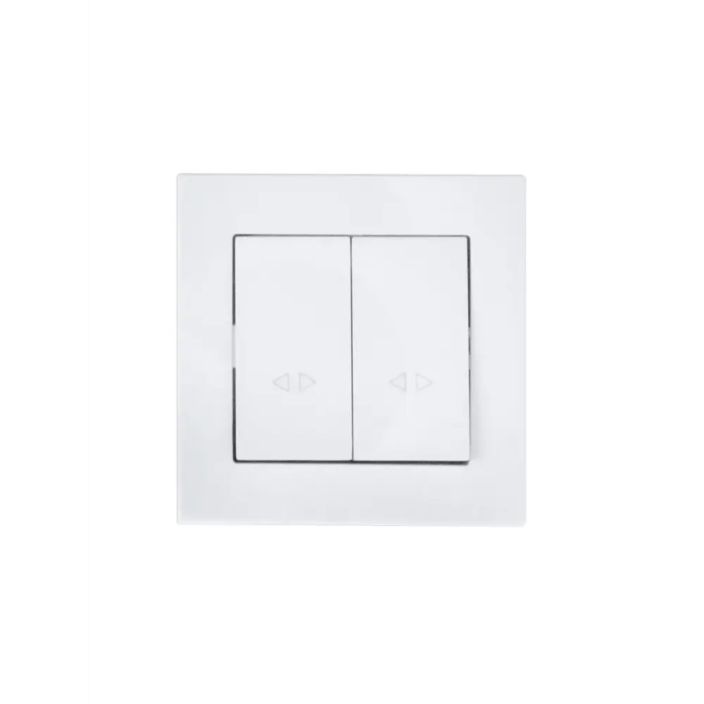 Фото 3 Выключатель встраиваемый Lezard Vesna 2 клавиши цвет белый