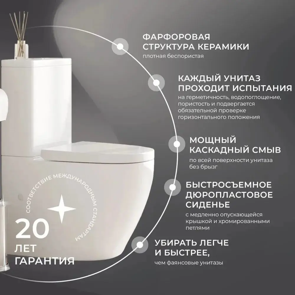 Фото 5 Инсталляция с унитазом комплект Iberica Blanca безободковый Bilbao Alto и клавиша черный матовый IB001.BLA.231.851