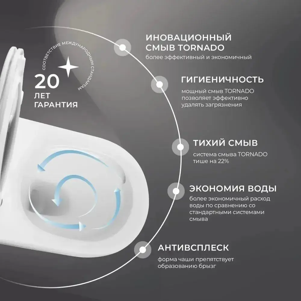 Фото 5 Инсталляция с унитазом комплект Iberica Blanca безободковый Toledo Alto и клавиша золото матовое IB001.TLA.231.854