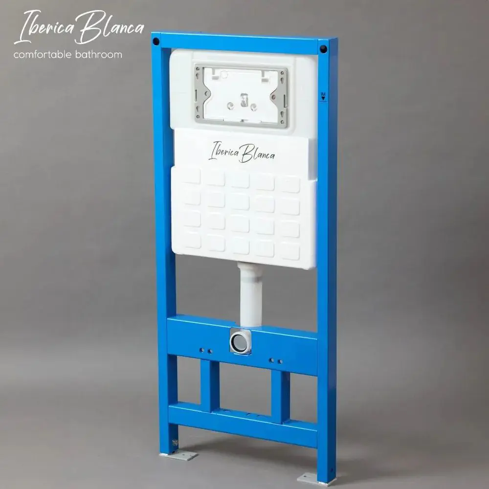 Фото 12 Инсталляция с унитазом комплект Iberica Blanca Tornado безободковый Burgos Alto и клавиша золото матовое нержавеющая сталь IB001.BRA.234.1503 Фото 12 Инсталляция с унитазом комплект Iberica Blanca Tornado безободковый Burgos Alto и клавиша золото матовое нержавеющая сталь IB001.BRA.234.1503