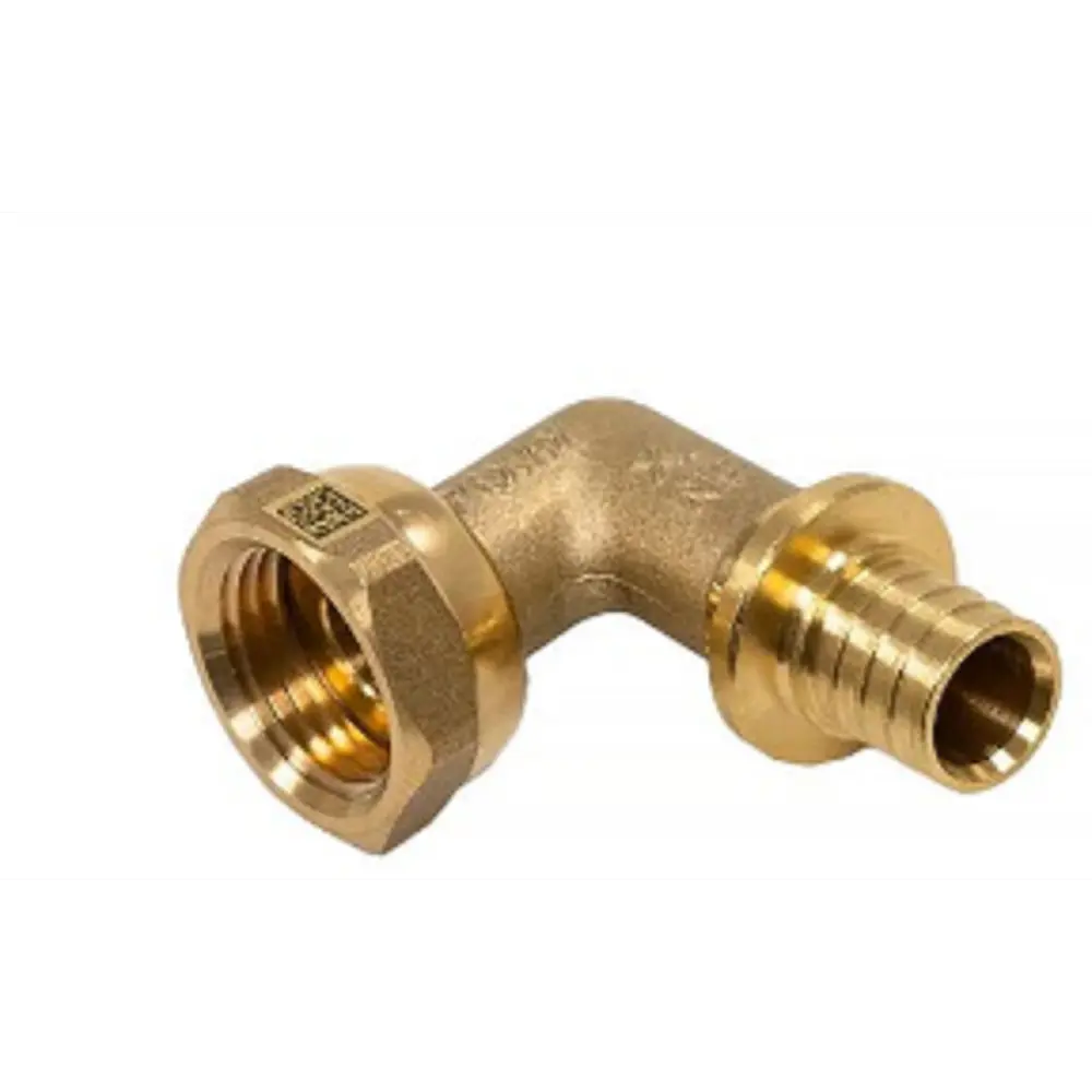 Фото Угол 90° с накидной гайкой Ростерм 1/2"x16 мм ВР латунь Фото Угол 90° с накидной гайкой Ростерм 1/2"x16 мм ВР латунь