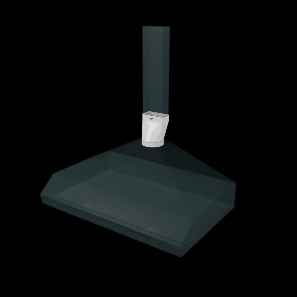 Фото 7 Переходник вентиляционный для плоских-круглых воздуховодов Fonet D120 55x110 мм пластик Фото 7 Переходник вентиляционный для плоских-круглых воздуховодов Fonet D120 55x110 мм пластик