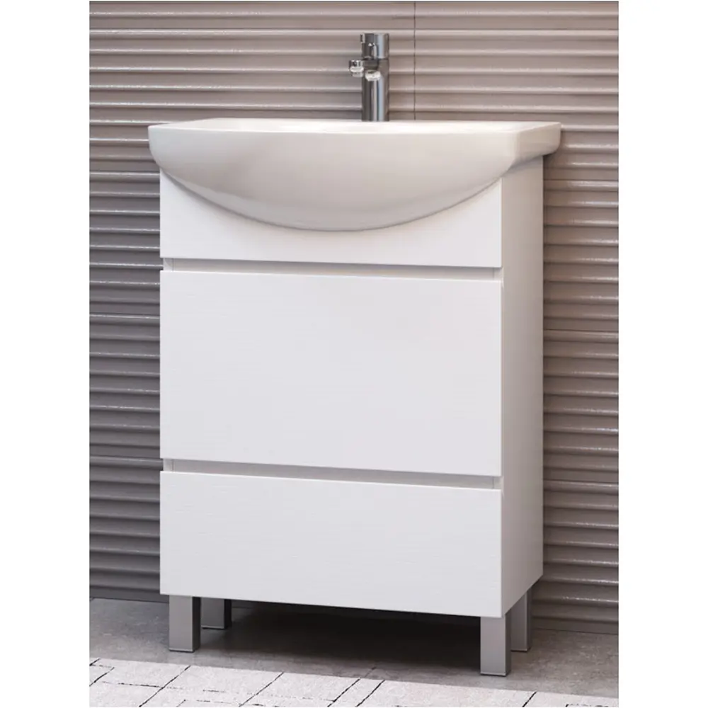 Фото Тумба под раковину напольная Vigo tn.WIN.BAL.60.2Y белый 56см Фото Тумба под раковину напольная Vigo tn.WIN.BAL.60.2Y белый 56см