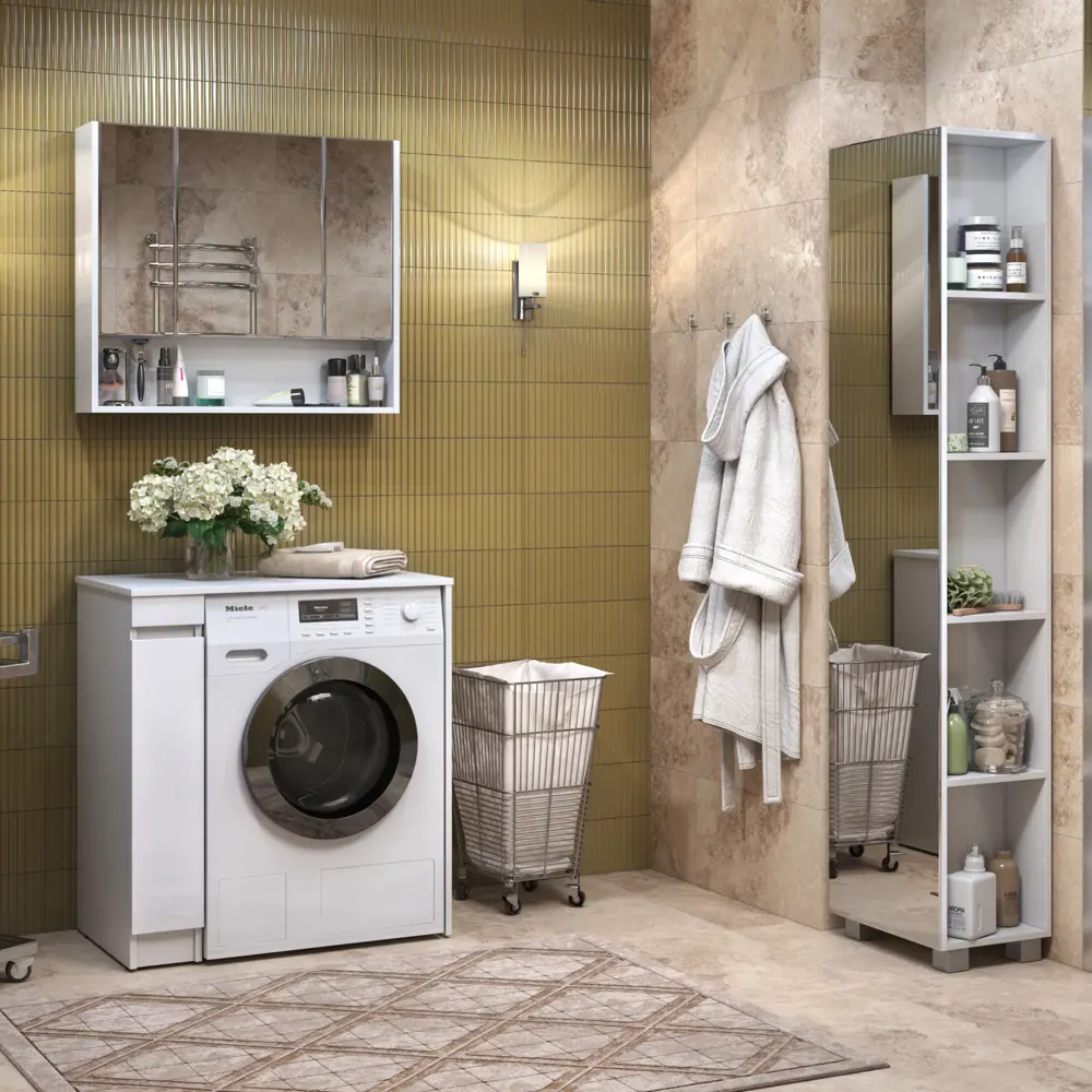 Фото 5 Тумба для ванной Vigo Urban tn.URB.20.1D 20 см под столешницу для стиральной машины под раковину