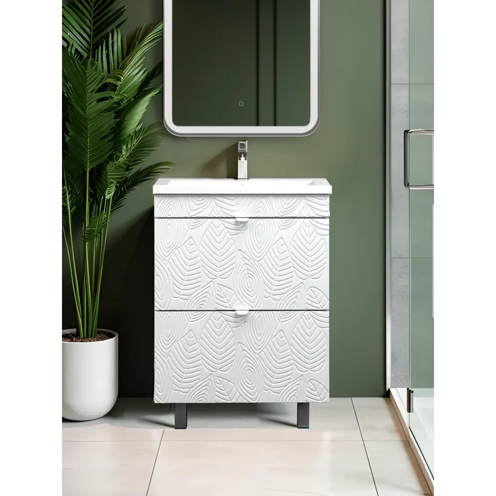 Фото 22 Тумба под раковину напольная Toppus 9811.034 59см цвет белый