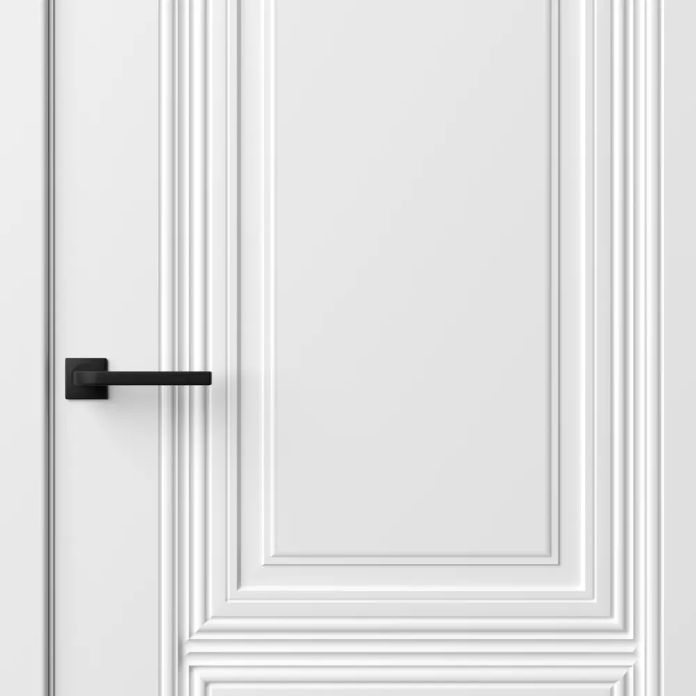 Фото 3 Дверь межкомнатная глухая с замком и петлями в комплекте Юлия 90x200 см эмаль цвет белый