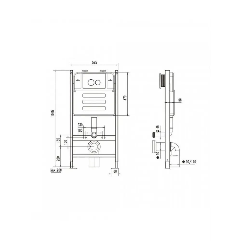 Фото 5 Комплект инсталляции Alentori Sistema 50 AL.SIS33T с клавишей Chiave A белый матовый AL.CHI020WM и унитаз 48x36 ADT Pro Торнадо микролифт белый Фото 5 Комплект инсталляции Alentori Sistema 50 AL.SIS33T с клавишей Chiave A белый матовый AL.CHI020WM и унитаз 48x36 ADT Pro Торнадо микролифт белый